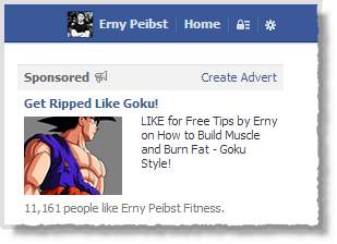 Goku Facebook Ad