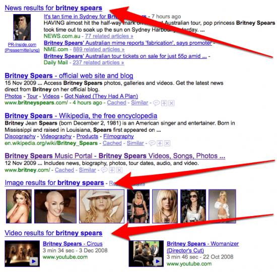 britney-spears-Google-universal-search