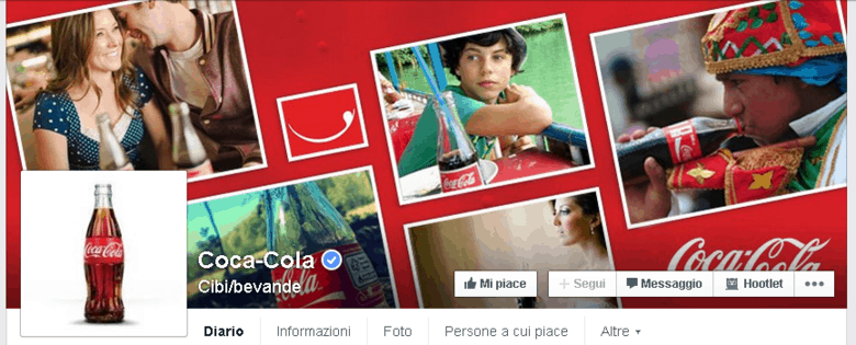 Coca Cola su Facebook