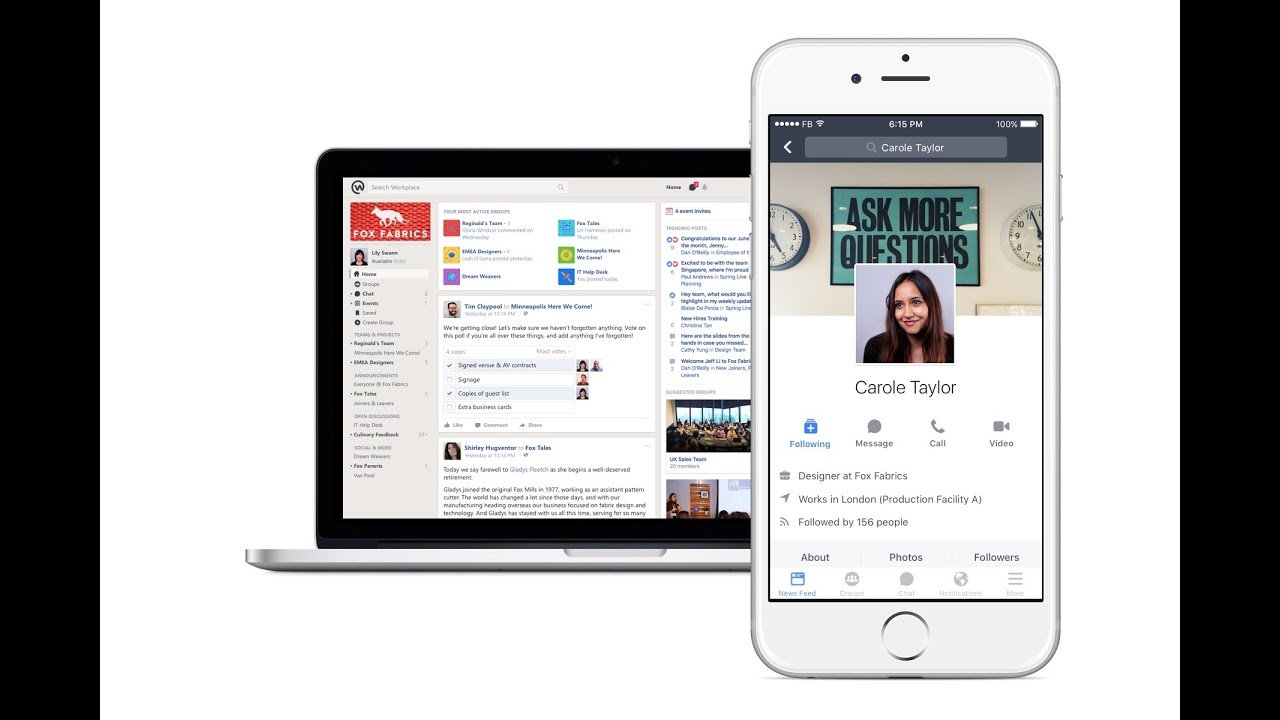 Facebook Workplace 3 Minute Tour