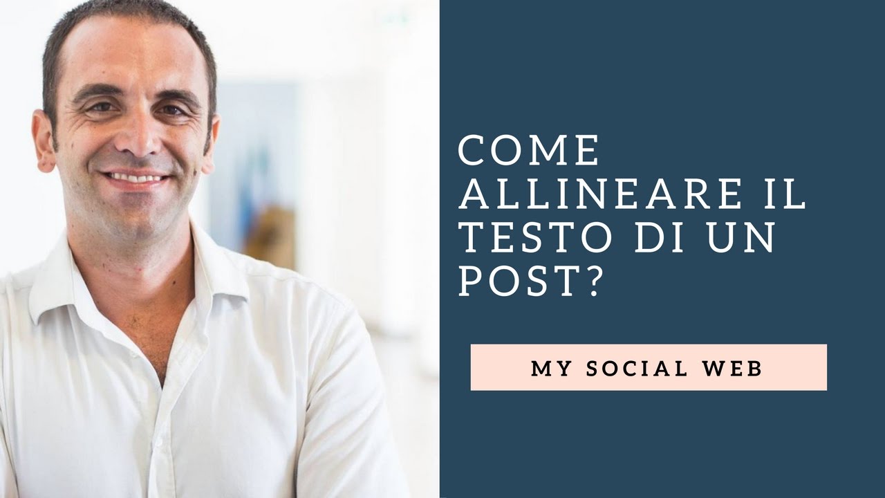 Come allineare un testo?