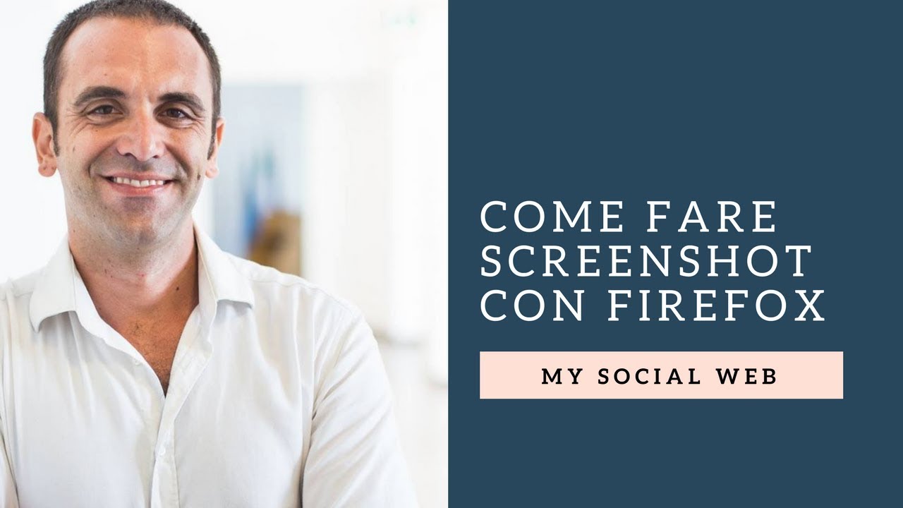 Come fare uno screenshot con Firefox