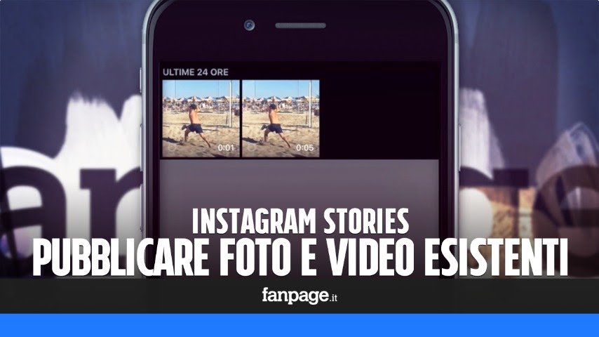 Instagram Stories: pubblicare (e modificare con i filtri) foto e video esistenti in galleria
