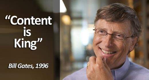 content is king bill gates