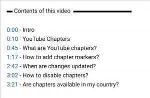 youtube seo video chapters