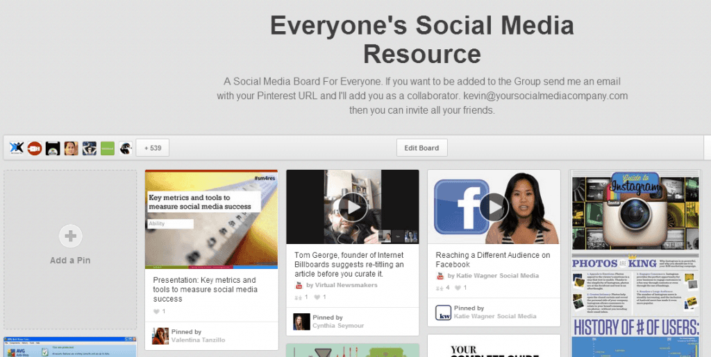 7 board social da seguire su Pinterest