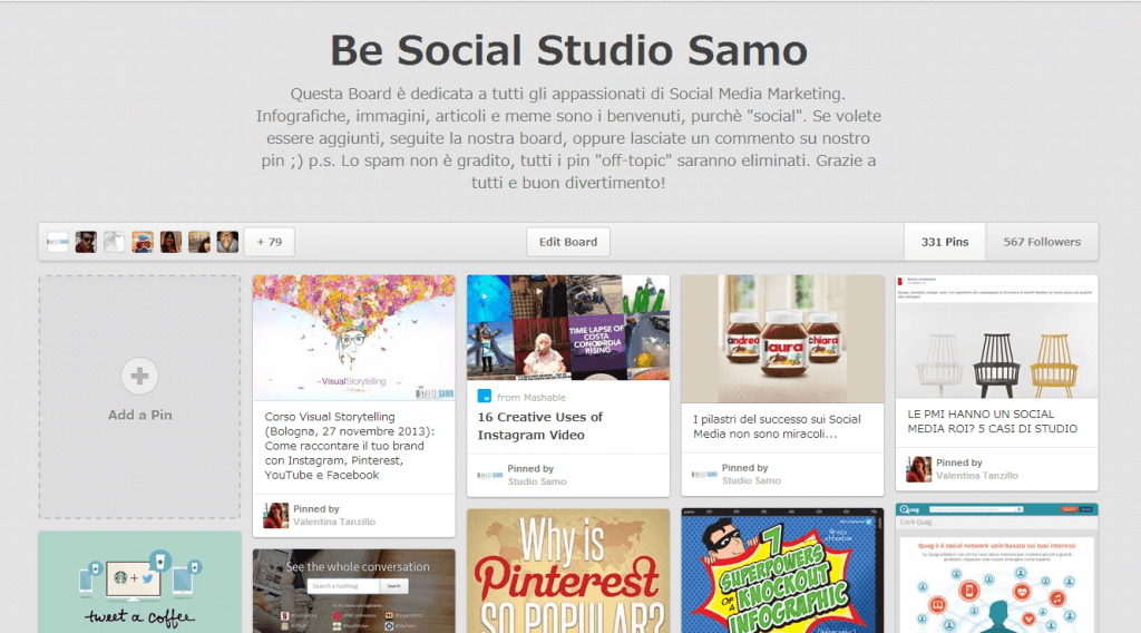 7 board social da seguire su Pinterest