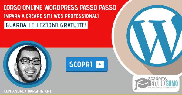 corso online wordpress