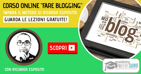 Corso blogging online di Riccardo Esposito
