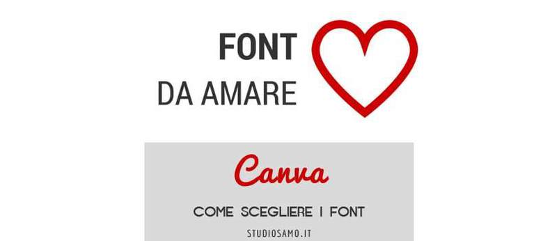 Visual Content: come scegliere i font su Canva