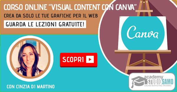 corso visual content canva