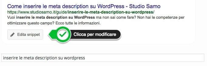 Come inserire le meta description su WordPress