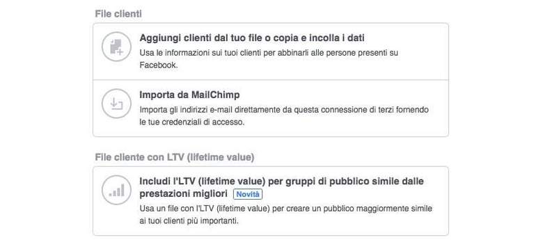 Creare un pubblico personalizzato con LTV