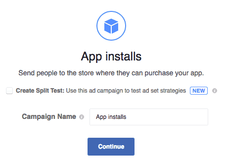 Obiettivi Facebook App Installs