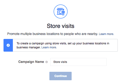 Obiettivo FB Store Visits
