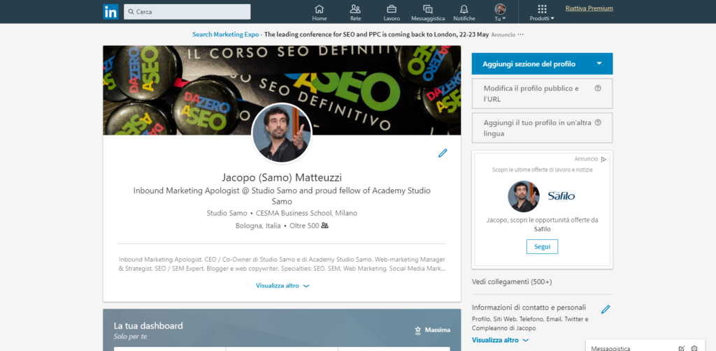 certificazione linkedin studio samo