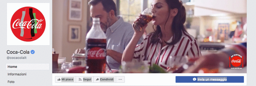 copertina pagina facebook coca-cola
