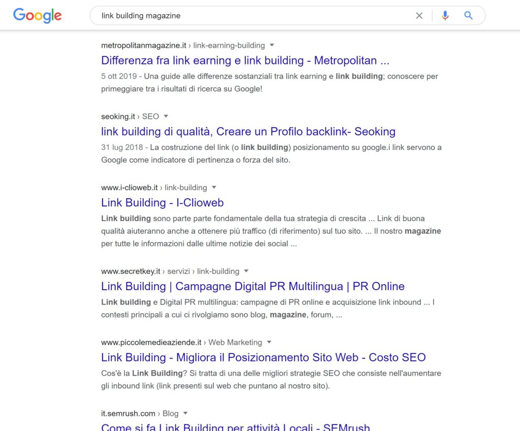 link building magazine - Cerca con Google