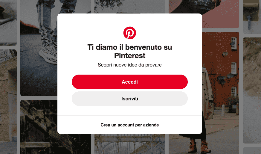 pinterest login