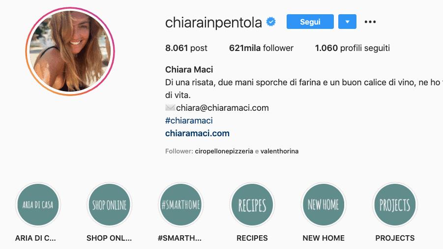 food blogger Chiara Maci