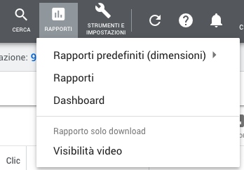 Rapporti predefiniti, rapporti e dashboard in Google Ads