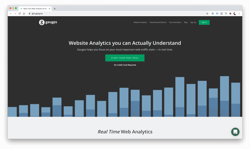 Gauges - alternativa a Google Analytics