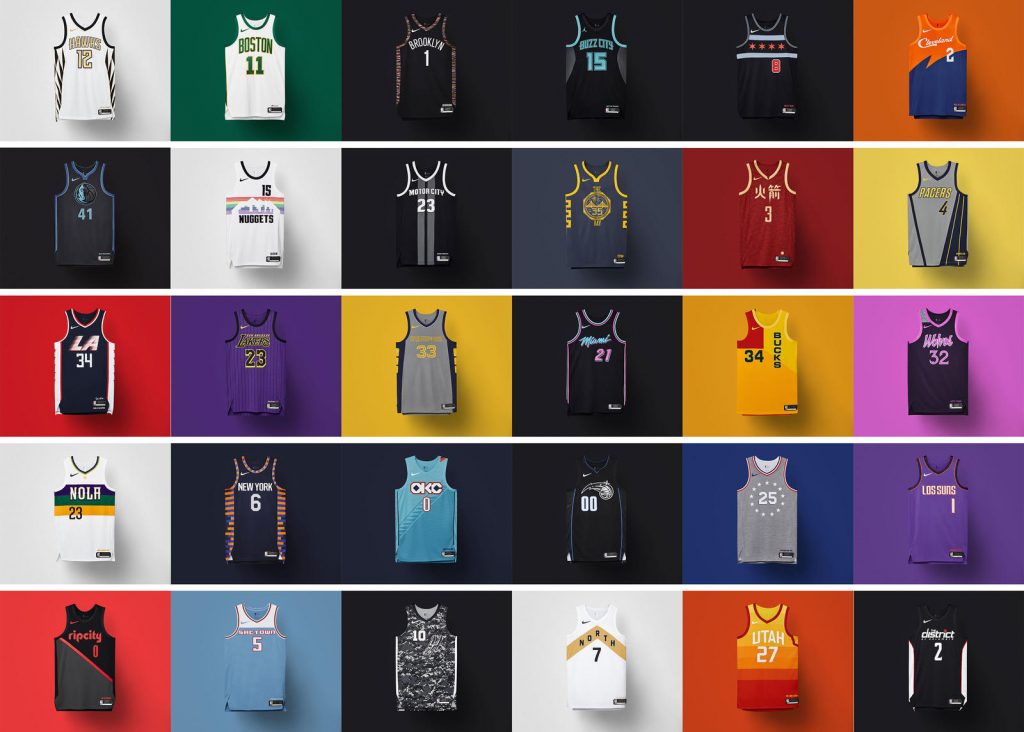 Le canotte city edition NBA e Nike