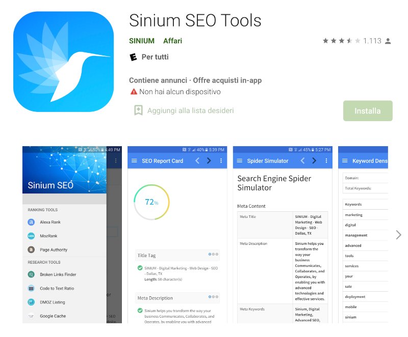 app seo sinium